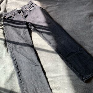 H&M Black Straight Leg Denim Jeans